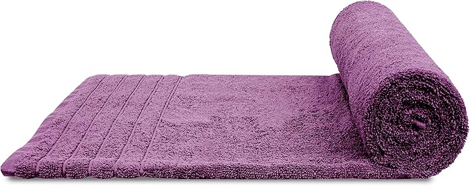 Tens Towels Pack of 2 Extra Large Bath Sheets 35 x 70 Inches, 100% Cotton, Larger & Lighter Weight, Quicker to Dry, Super Soft & Absorbent, Oversized Bath Towels, Purple