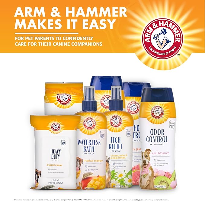 Arm & Hammer for Pets Itch Relief Spray for Dogs, Soothing Dog Skin Spray to Help Calm Itchy and Irritated Skin and Hot Spots Between Baths, Chamomile & Peppermint Scent, 8 Fl Oz