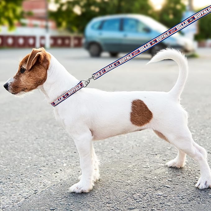 Pets First NFL Buffalo Bills Licensed PET COLLAR, Large - Heavy-Duty, Strong, and Durable Dog Collar. Available in 31 Football Teams and 4 Sizes