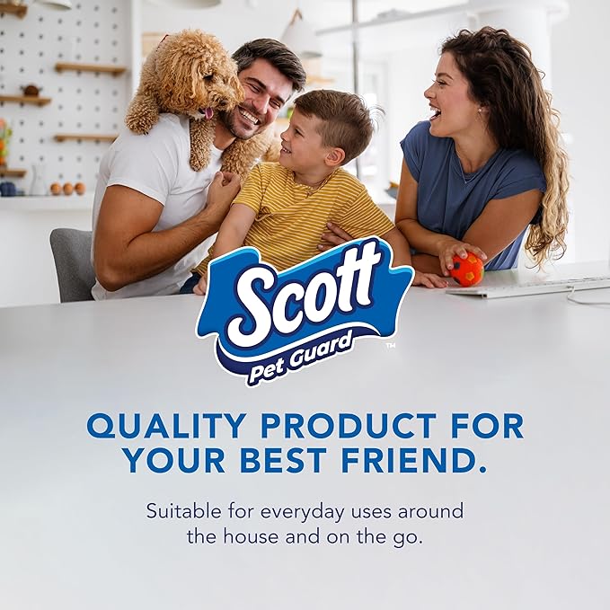Scott Pet Guard Dog Pads - Dog Training Pee Pads for Puppies, Medium & Large Dogs - Up to 12 Hour Absorbent Odor Control - Easily Disposable Pee Pads - Size XL - 30" x 36" - 40 Pack