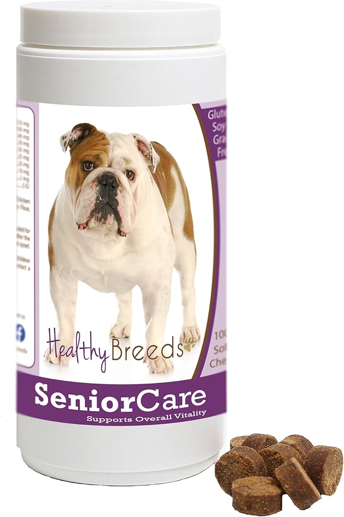 Healthy Breeds Bulldog Senior Dog Care Soft Chews 100 Count