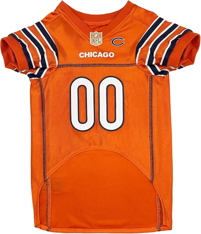 NFL Chicago Bears Color Rush Dog Jersey, Size: X-Large. Color Rush Jerseys, Cool and Sporty Dog Shirt, Best Football Jersee Costume for Dogs & Cats. Licensed Jerzey Shirt
