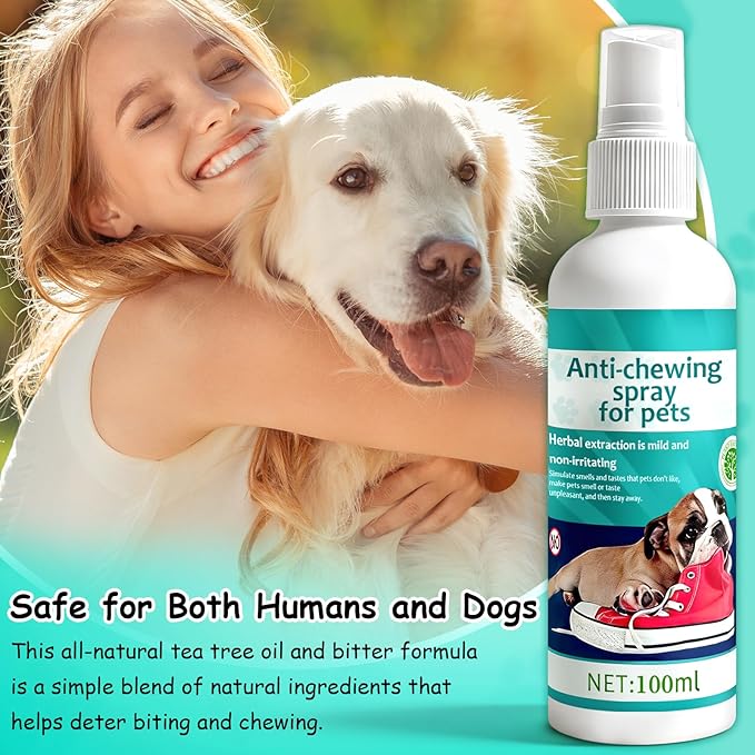 Bitter Apple Spray for Dogs to Stop Chewing,No Chew Spray for Dogs-Effective Indoor Deterrent Training Corrector for Anti-Scratch, Furniture Protection