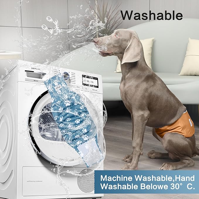 Reusable Dog Belly Bands for Male Dogs Diapers,5 Pack Premium Washable Dog Diapers Male Doggie Nappies Wrap,XXL