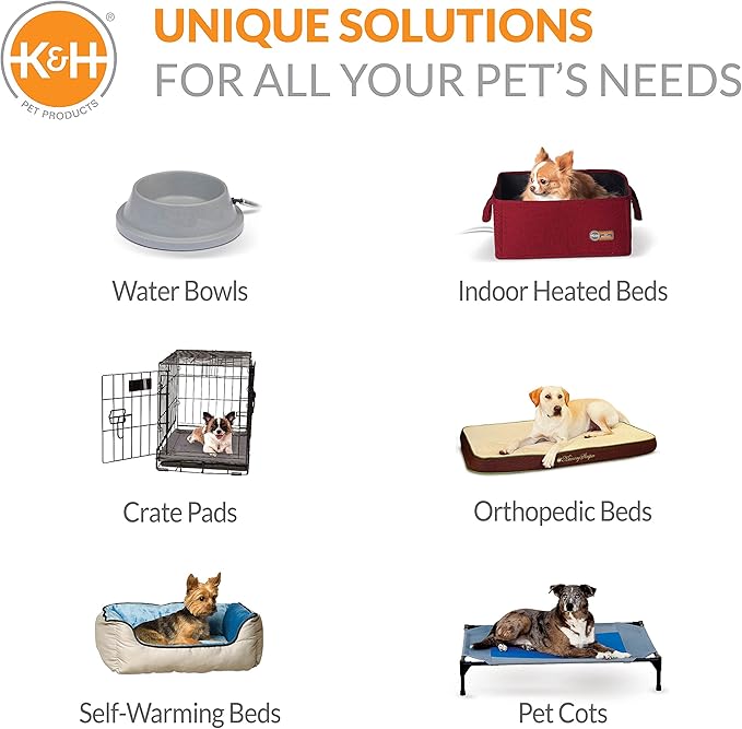 K&H Pet Products Pet Cot Canopy - Gray, Large 30 X 42 Inches