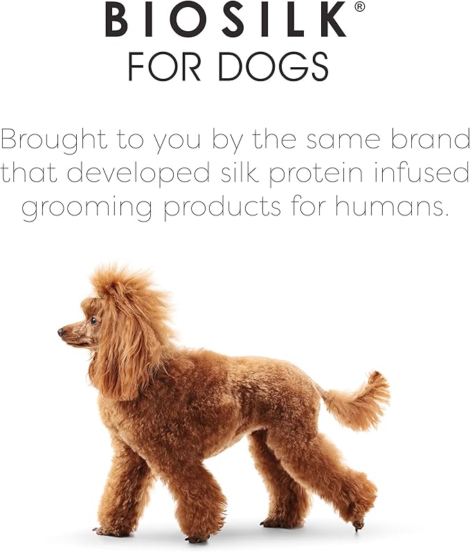 BioSilk for Dogs Eco-Friendly Boar Hair Bristle Brush in Mint Green | Easy to Hold Ergonomic Handle Dog Brush for Shedding | Best Pet Brush for Dog Grooming