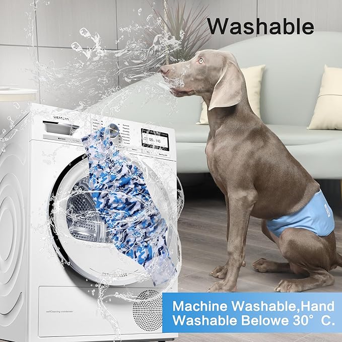 Reusable Dog Belly Bands for Male Dogs Diapers,5 Pack Premium Washable Dog Diapers Male Puppy Nappies Wrap,S