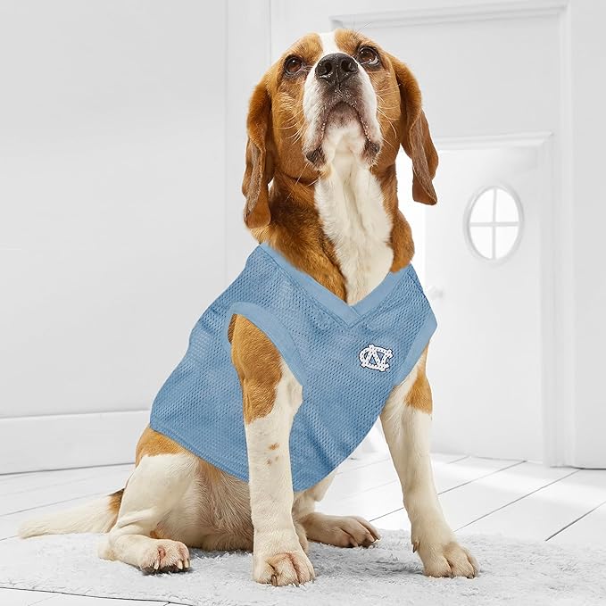 Pets First NCAA North Carolina Tar Heels Basketball Jersey for Dogs & Cats, Medium - Licensed North Carolina Tar Heels Pet Tank Jersey (UNC-4020-MD)