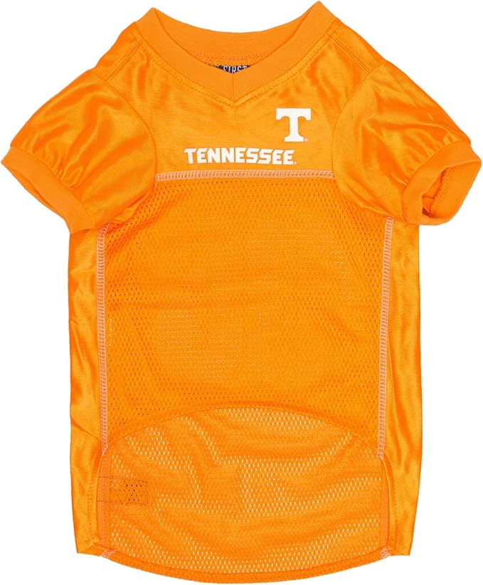 Pets First NCAA College Tennessee Volunteers Mesh Jersey for DOGS & CATS, Medium. Licensed Dog Jersey with your Favorite Football/Basketball College Team