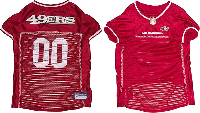 NFL San Francisco 49ers Dog Jersey, Size: XX-Large - Best Football Costume for Dogs & Cats - Licensed Shirt