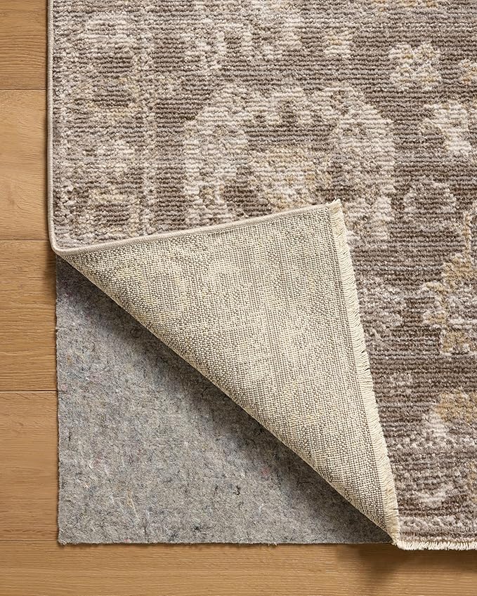 Loloi Magnolia Home by Joanna Gaines Pace Collection PAC-03 Taupe/Wheat 9'-6" x 12'-3" Area Rug