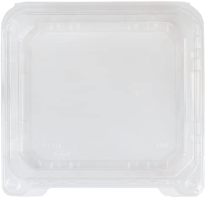 Karat Clamshell Take Out Food Containers [8"x8" - 250 ct] Durable, Stackable, Crack-Resistant To Go Boxes | Clear