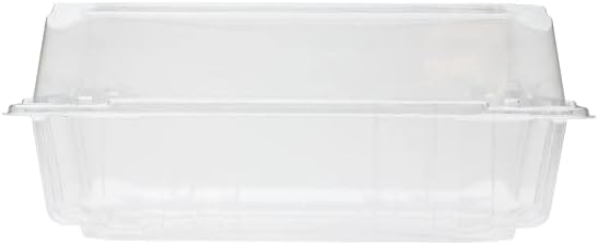Karat Clamshell Take Out Food Containers [8"x8" - 250 ct] Durable, Stackable, Crack-Resistant To Go Boxes | Clear