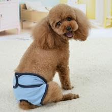 Dog Sanitary Pant,Breathable Cotton Washable Female Dog Diaper Dog Suspender Nappy Menstrual Underwear Pants for Girl Female Dog Menstruation and Avoid Harassment (M)