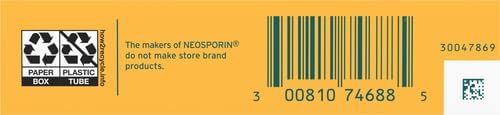Neosporin + Maximum-Strength Pain Relief Dual Action Ointment, First Aid Topical Antibiotic & Analgesic Ointment for 24-Hour Infection Protection with Bacitracin Zinc & Pramoxine HCl,.5 oz (Pack of 2)