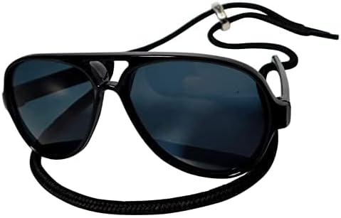 C02 Dog Pet 2pcs Costume Aviator Sunglasses with Chain Necklace for Small Breed up to 15lbs (Small Aviator Black+Silver Chain)