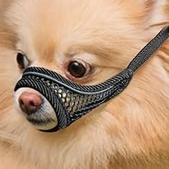 Dog Muzzle for Small Medium Dogs to Prevents Biting for Brachycephalic Dogs,Chihuahua Pom Shih Tuz,Short Snout Friendly,Soft Breathable Lightweight Mesh,Open Front,for Grooming Vet Visits (Black, XS)