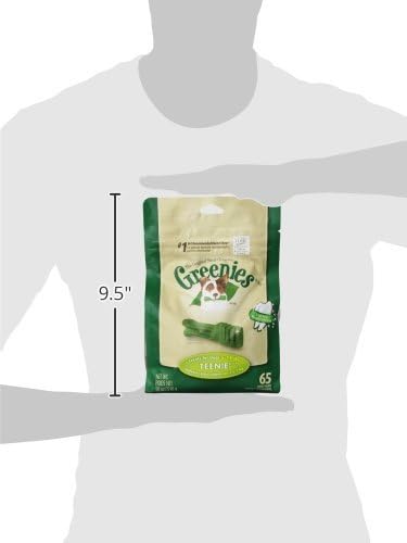 Greenies Veterinarian-Recommended Natural Dental Dog Treats Teenie Size, Original Flavor, 18 oz. Pack, 65 Count