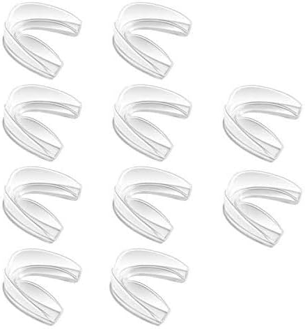 Coolrunner Mouth Guard Sports, 10 Pack Athletic Mouth Guards, Professional Moldable Youth Mouthguard for Maximum Protection, Customizable for Comfort(12 Years or Older)