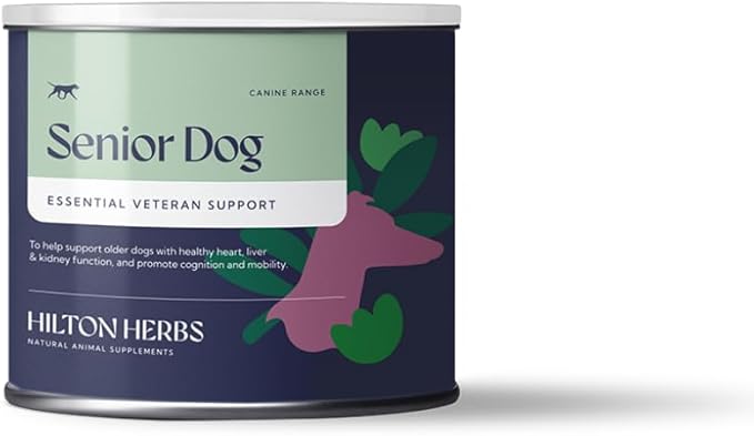 Hilton Herbs Senior Dog Optimum Health Supplement for Older Dogs, 2.1 oz Tub