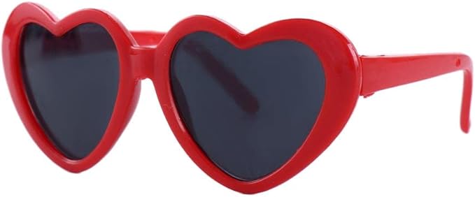 Vctitil 9 Pcs Dog Cat Sunglasses Cute Heart Pet Glasses Photo Props Eyewear Multicolor Cosplay Glasses Dolls Sunglasses Pet Accessories