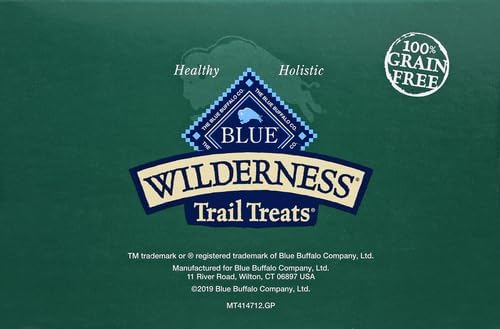 Blue Buffalo Wilderness Trail Treats High Protein Grain Free Dog Biscuits Crunchy Dog Treats, Duck Recipe, 36-oz Box (Pack of 3)