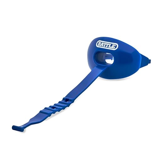 Battle Oxygen Lip Protector Mouth Guard with Connected Strap, Football and Sports Gear, Maximum Oxygen Supply, Mouthpiece Fits With or Without Braces - One Size, Royal Blue