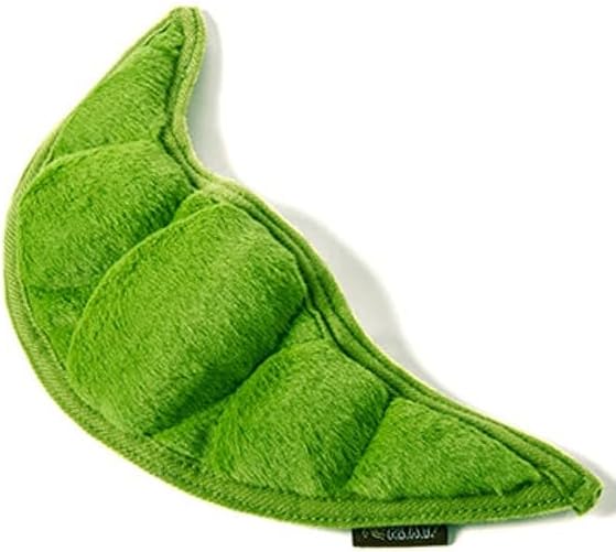 P.L.A.Y. Cute Plush Dog Toys - Fruit & Vegetable Themed Durable Squeaker Chew Toy, Great for Puppies & Small, Medium, Large Dogs - Machine Washable, Recycled Materials (Garden Fresh Peapod, X-Small)