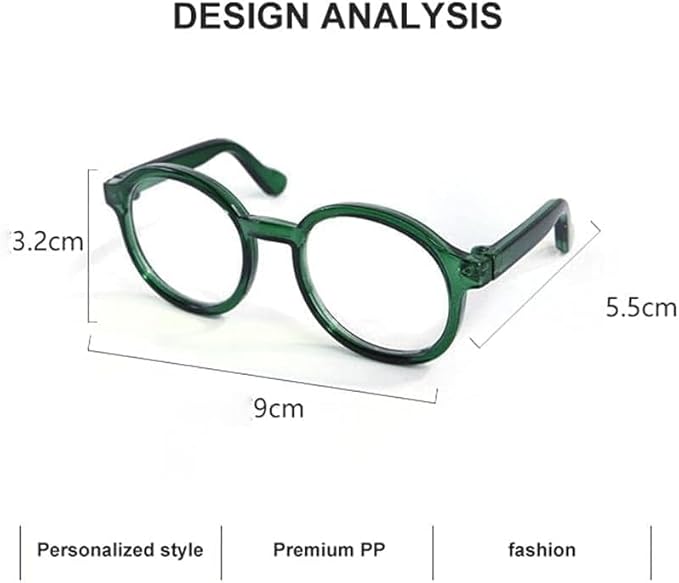 Nerd Glasses, Black Pet Dog Cute Glasses Clear Lens Retro Glasses Photo Props Transparent Cat Sun Glasses for Small Dogs Cats Cosplay Costume