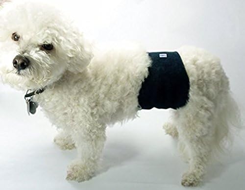 Teamoy Reusable Wrap Diapers for Male Dogs, Washable Puppy Belly Band Pack of 3 (XS, 7"-9" Waist, Orange+ Denim+ Fat Smile)
