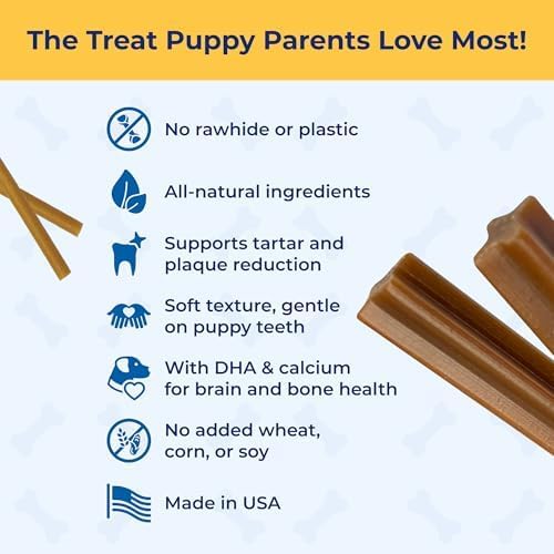 N-Bone Puppy Teething Sticks Jumbo 7 Count Bag Variety Pack, Chicken & Peanut Butter & Pumpkin Flavor, Total 3 Bags, 21.86-oz, 21 Sticks