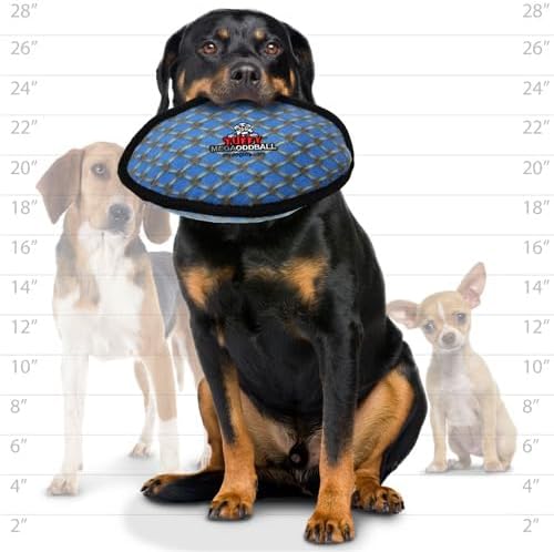 TUFFY - World's Tuffest Soft Dog Toy - MEGA - Odd Ball - Chain Link -Multiple Layers. Made Durable, Strong & Tough. Interactive Play (Tug, Toss & Fetch). Machine Washable & Floats