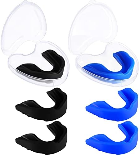 BBTO 6 Pcs Youth Kids Mouth Guard for Sports, Boys Girls Mouth Guard with Case, Mouthguard for Wrestling Boxing Basketball Hockey Football