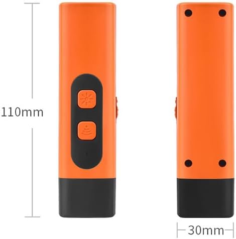Dog Bark Deterrent Stop Barking Device Convertible Ultrasonic Bark Control Device with LED Flashlight - Ideal for Indoor & Outdoor