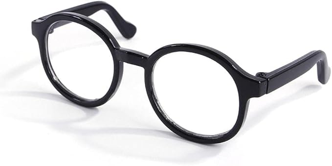 Nerd Glasses, Black Pet Dog Cute Glasses Clear Lens Retro Glasses Photo Props Transparent Cat Sun Glasses for Small Dogs Cats Cosplay Costume