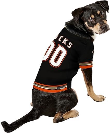 Pets First NHL Anaheim Ducks Jersey for Dogs & Cats, X-Small. - Let Your Pet Be A Real NHL Fan!
