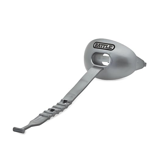 Battle Oxygen Lip Protector Mouth Guard with Connected Strap, Football and Sports Gear, Maximum Oxygen Supply, Mouthpiece Fits With or Without Braces - One Size, Silver