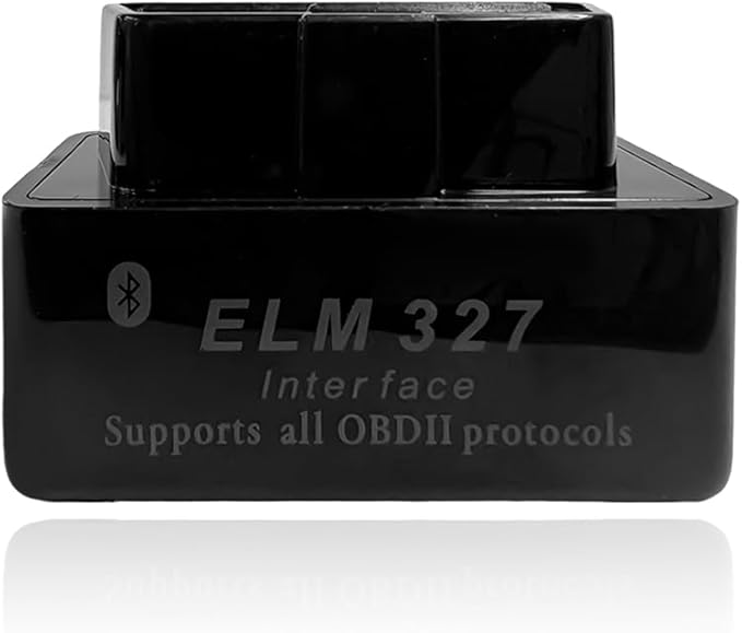 OBDII Car Auto Diagnostic Scanner, ELM327 Automotive Bluetooth Scan Tool and Code Reader, Professional Car Bluetooth Engine Fault Code Reader, Universal Car Accessories (Black)