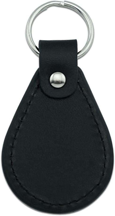 GRAPHICS & MORE Black Leather Louisiana Tech University Bulldogs Logo Keychain