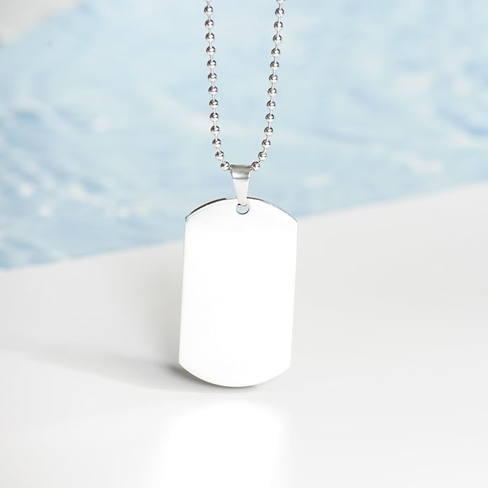 DesiDD Funny DMS Gifts - Nutrition Facts Dog Tag Necklace for Medical Sonographer Ultrasound Technician Diagnostic Medical Men, Women - Silver Stainless Steel - Christmas, Birthday