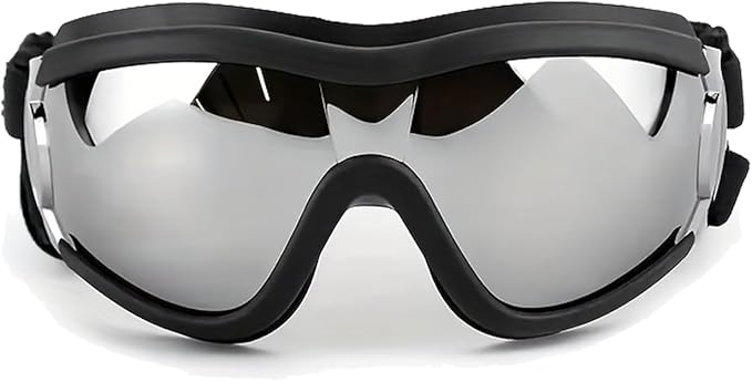 Dog Goggles Sunglasses UV Protection Wind Dust Fog Protection Pet Glasses with Adjustable Strap for Medium or Large Dog