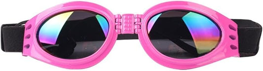 NACOCO Pet Glasses Dog Sunglasses Dog Glasses Golden Retriever Samoyed Sunglasses Goggles Big Dog Sunglasses (Pink)
