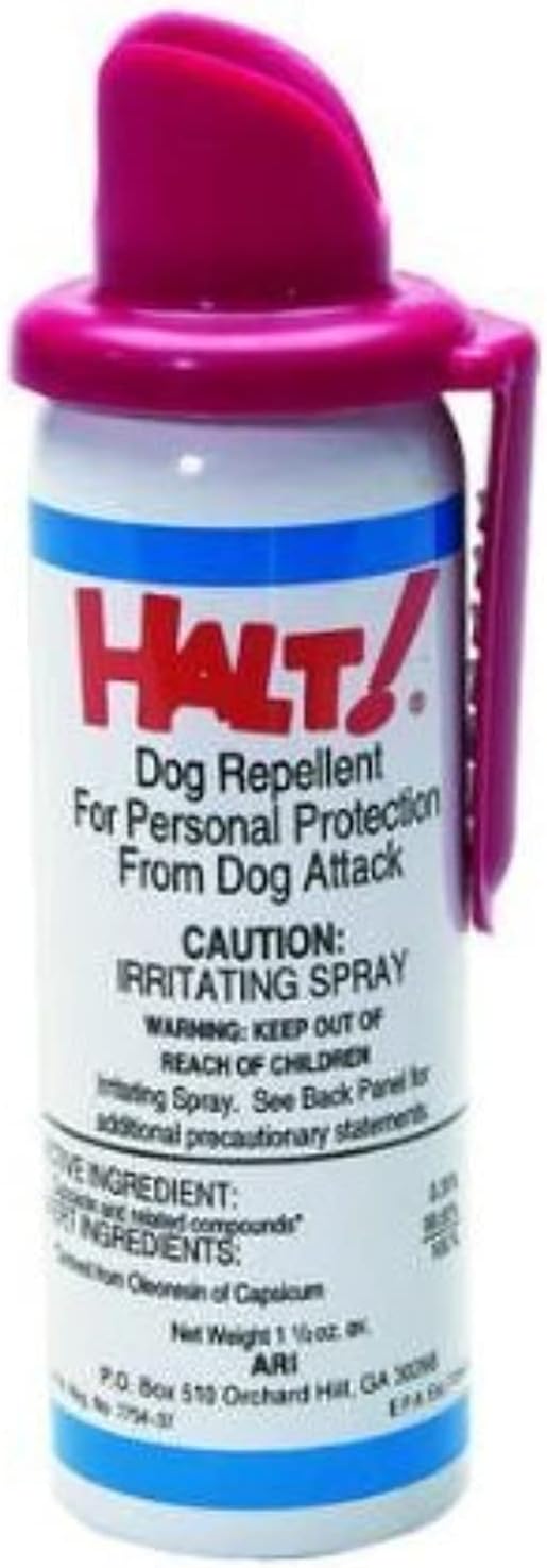 Halt II Dog Repellent Spray Repeller 1.5 oz Personal Protector Stop Agressive Dog Attack