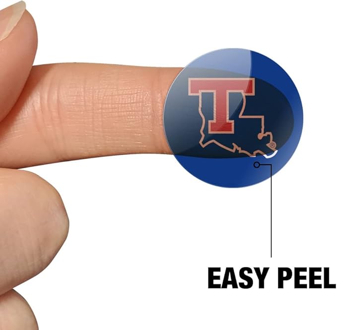 Louisiana Tech University Bulldogs Logo 1" Planner Calendar Scrapbooking Crafting Clear Stickers