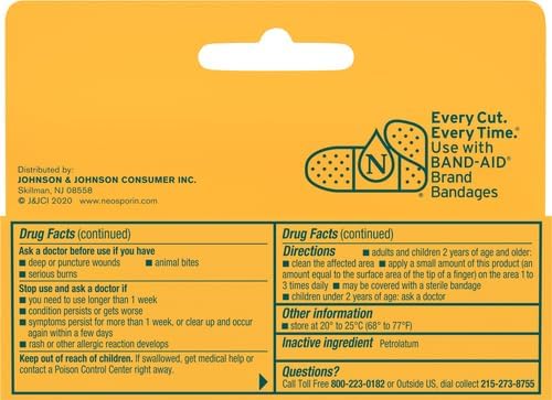 Neosporin + Maximum-Strength Pain Relief Dual Action Ointment, First Aid Topical Antibiotic & Analgesic Ointment for 24-Hour Infection Protection with Bacitracin Zinc & Pramoxine HCl,.5 oz (Pack of 2)