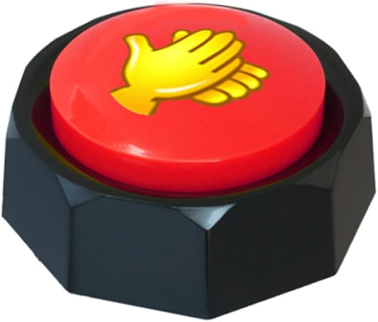 Applause Button - Button Applauds When Pressed - Add Extra Fun to Your Life-Easy Buttons-Sound Buzzer with Applause Noise Maker Buzzer