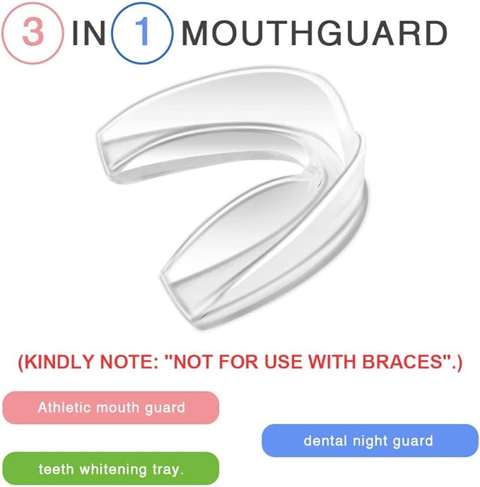 Coolrunner Mouth Guard Sports, 10 Pack Athletic Mouth Guards, Professional Moldable Youth Mouthguard for Maximum Protection, Customizable for Comfort(12 Years or Older)