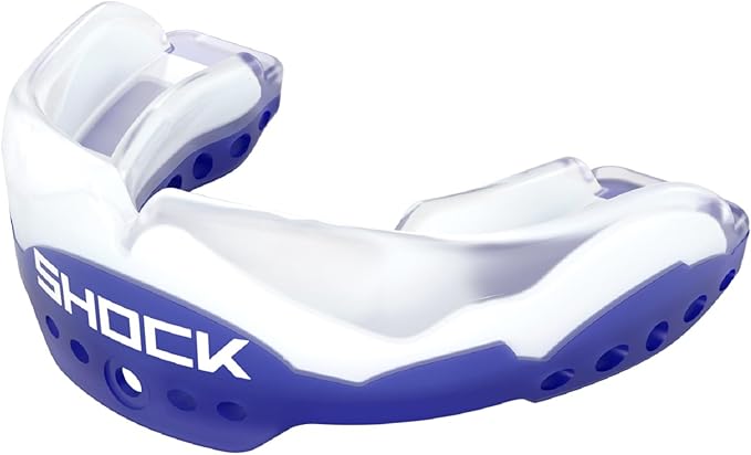 Shock Doctor Ultra 2 STC Mouth Guard w/Detachable Strap for Football Helmet, Custom Fit - Youth & Adult – Superior Protection and Low Profile Fit
