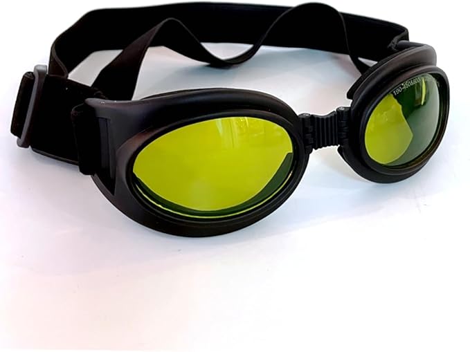 Pet Dog Laser Protection Glasses 1064nm Goggles 190-450nm & 800-1100nm UV400(Size XL) for 25-35KG Pets