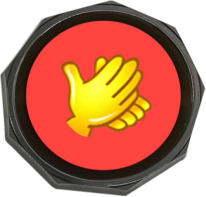 Applause Button - Button Applauds When Pressed - Add Extra Fun to Your Life-Easy Buttons-Sound Buzzer with Applause Noise Maker Buzzer